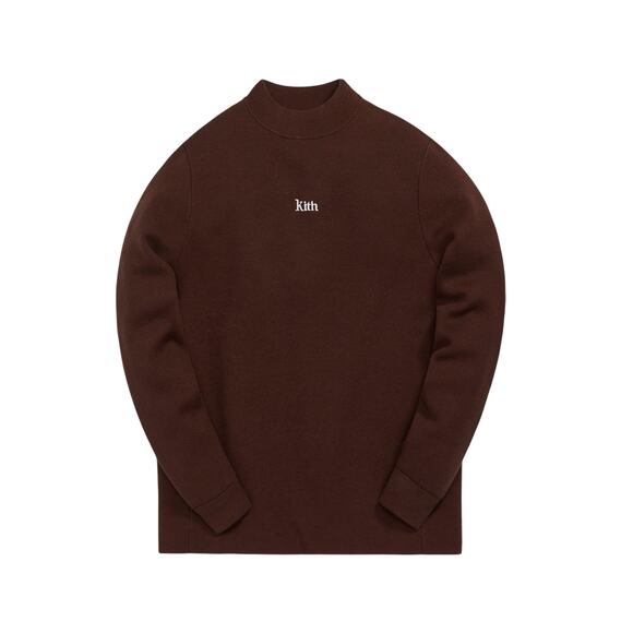 Kith L/S Brown Viscose Mockneck Size L - Picture 1 of 5